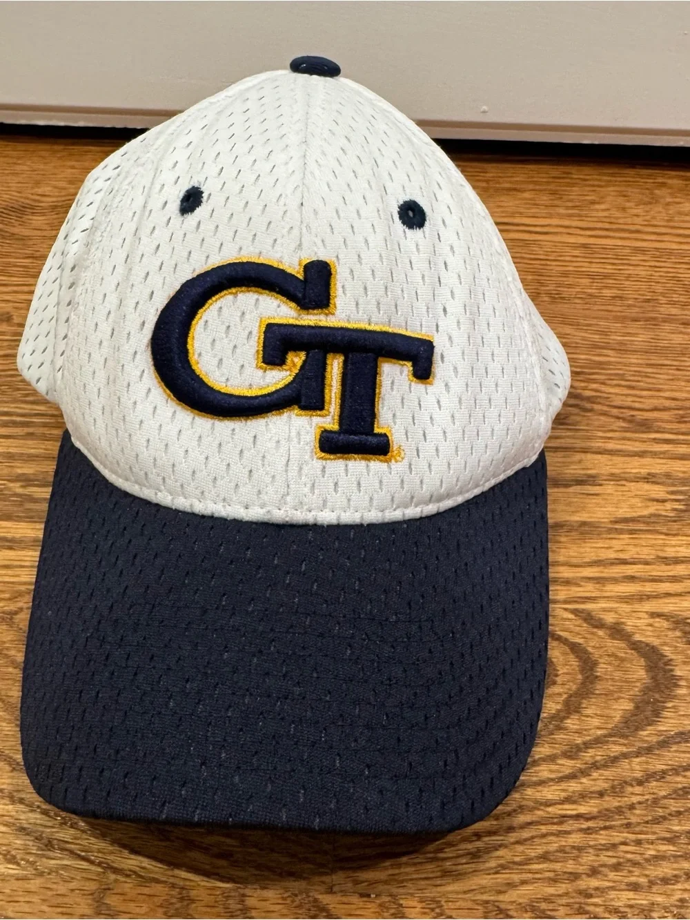 Zephyr White Navy Gold GT Embroidered Baseball Cap